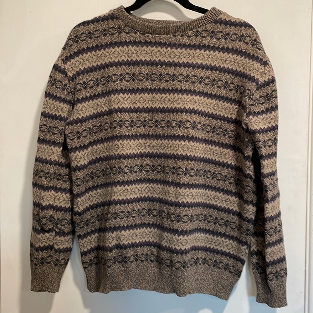 Vintage falls creek geometric stripe sweater